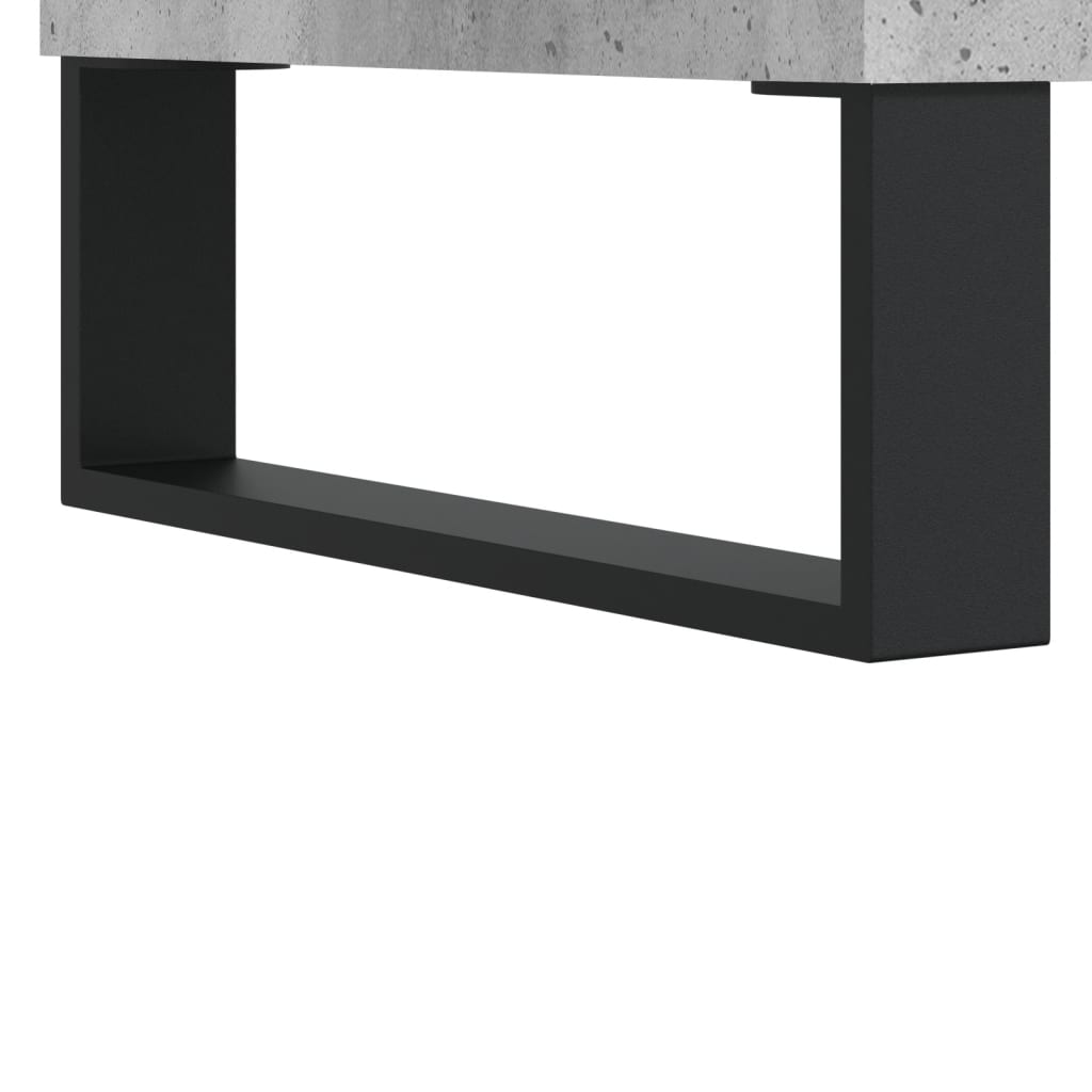 skobænk 102x35x55 cm konstrueret træ betongrå