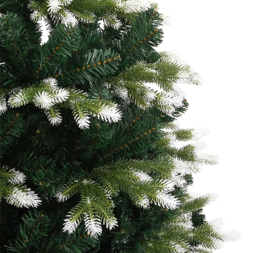 kunstigt juletræ med sne 240 cm hængslet