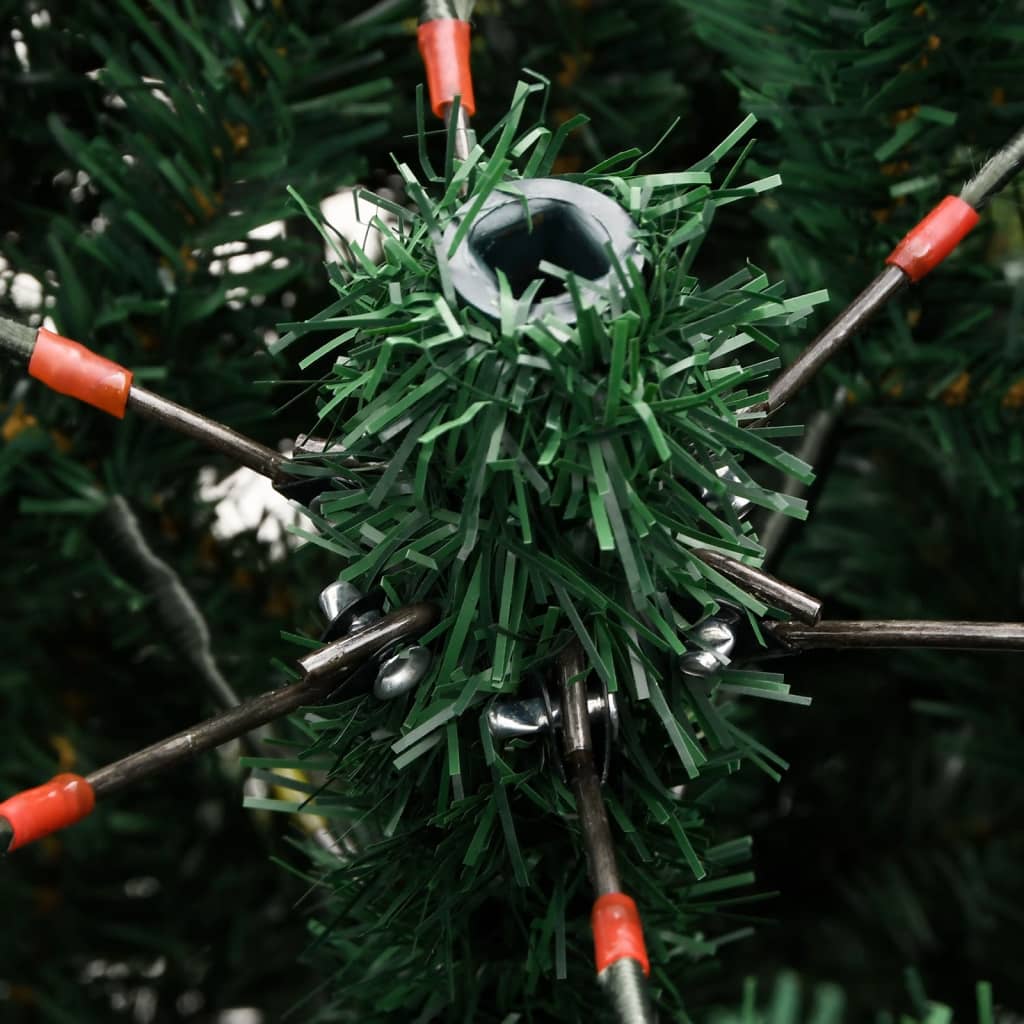 kunstigt juletræ med juletræsfod 150 cm hængslet