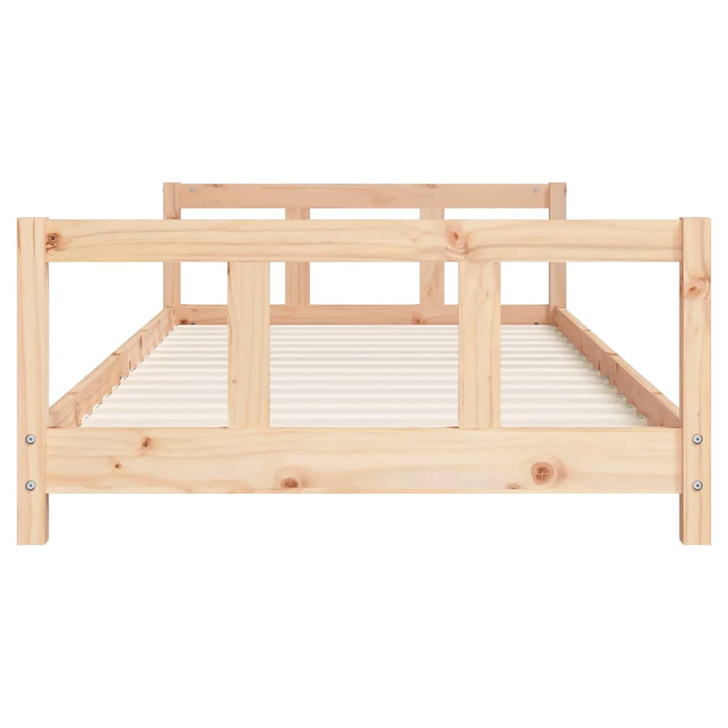 sengeramme til juniorseng 90x200 cm massivt fyrretræ
