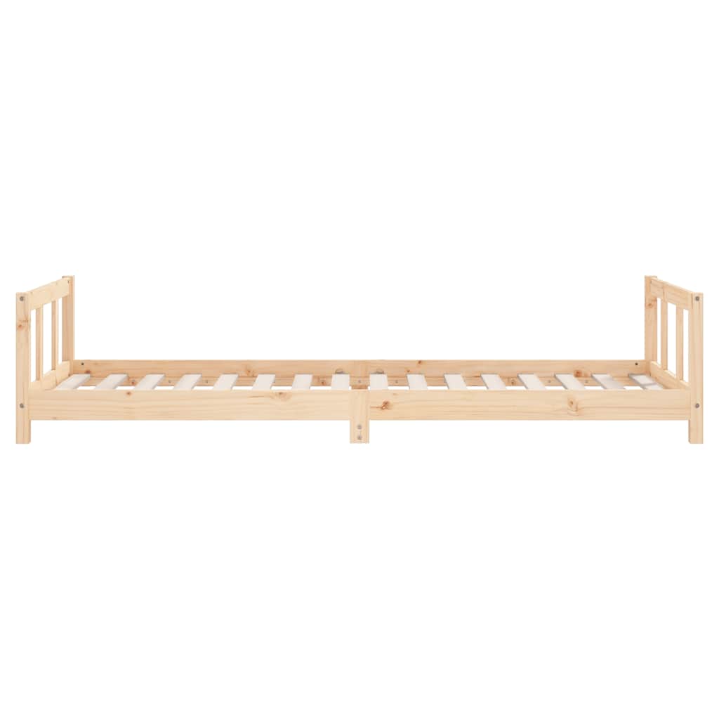 sengeramme til juniorseng 90x200 cm massivt fyrretræ