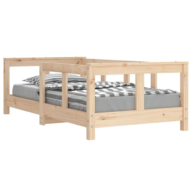 sengeramme til juniorseng 70x140 cm massivt fyrretræ