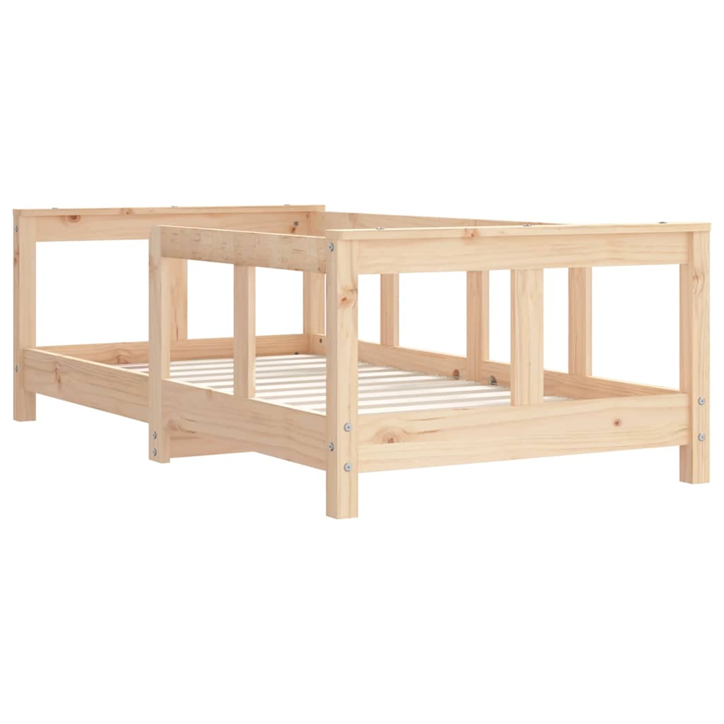 sengeramme til juniorseng 70x140 cm massivt fyrretræ