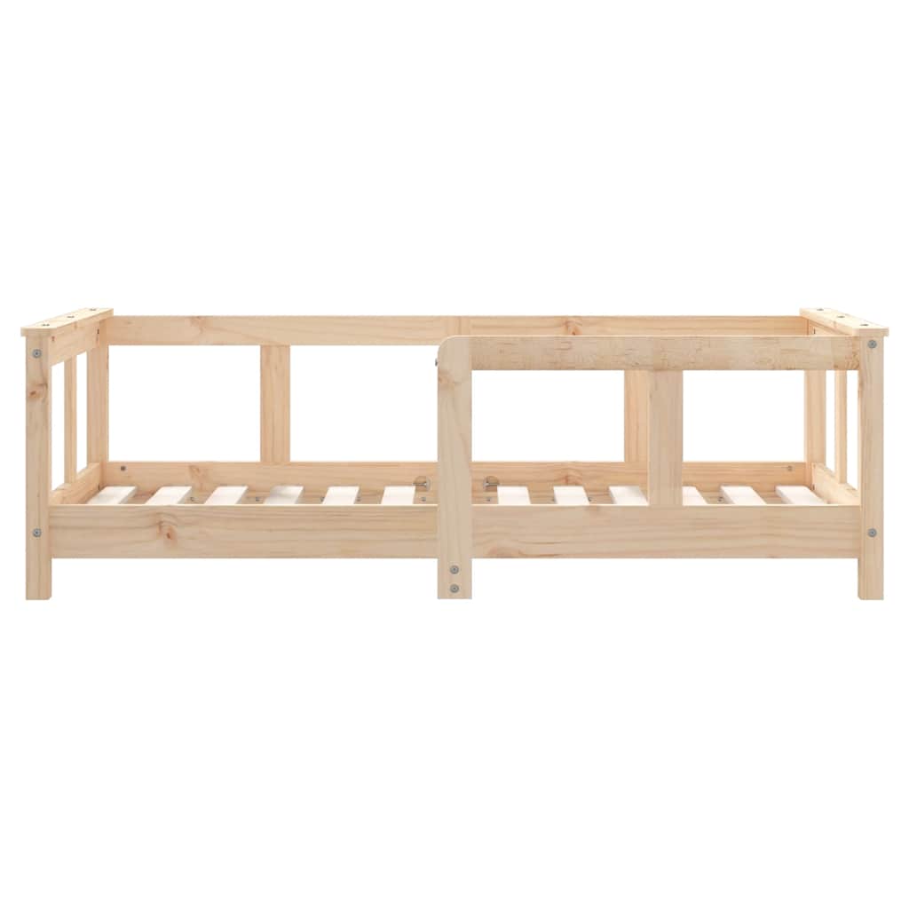 sengeramme til juniorseng 70x140 cm massivt fyrretræ