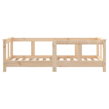 sengeramme til juniorseng 70x140 cm massivt fyrretræ