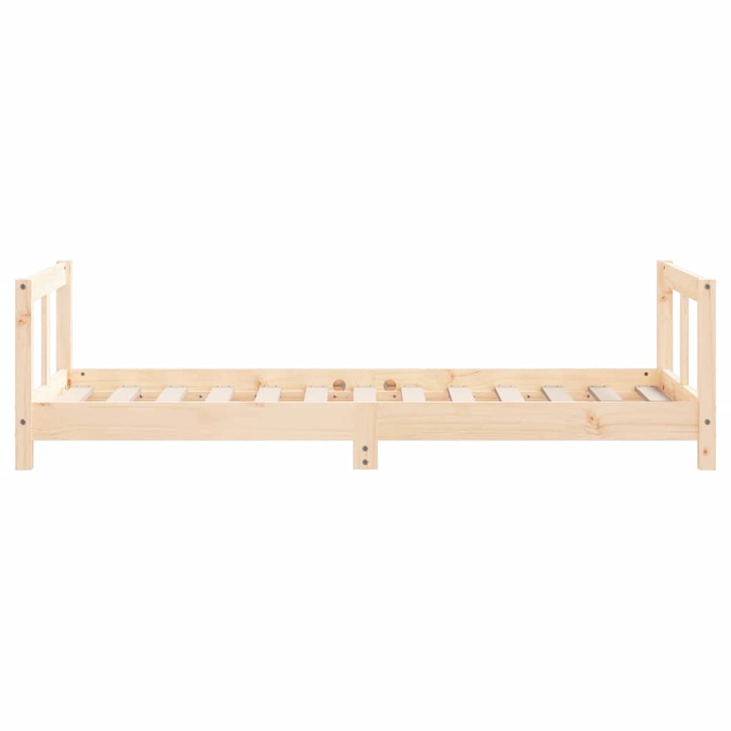 sengeramme til juniorseng 80x160 cm massivt fyrretræ