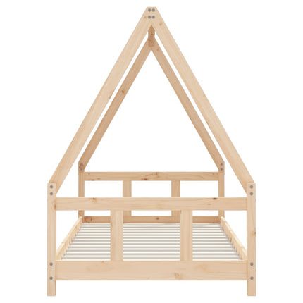 sengeramme til juniorseng 90x190 cm massivt fyrretræ