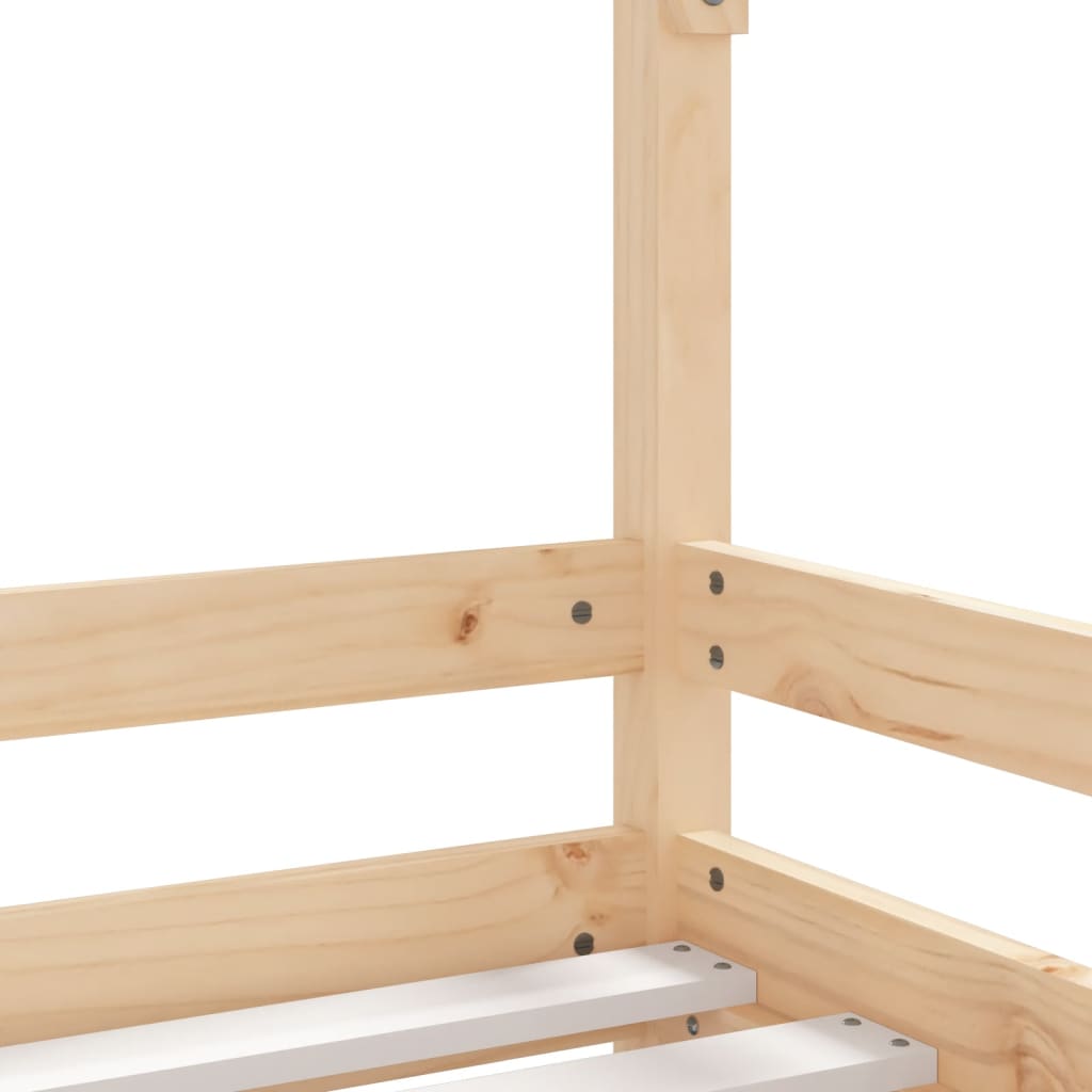 sengeramme til juniorseng 90x190 cm massivt fyrretræ