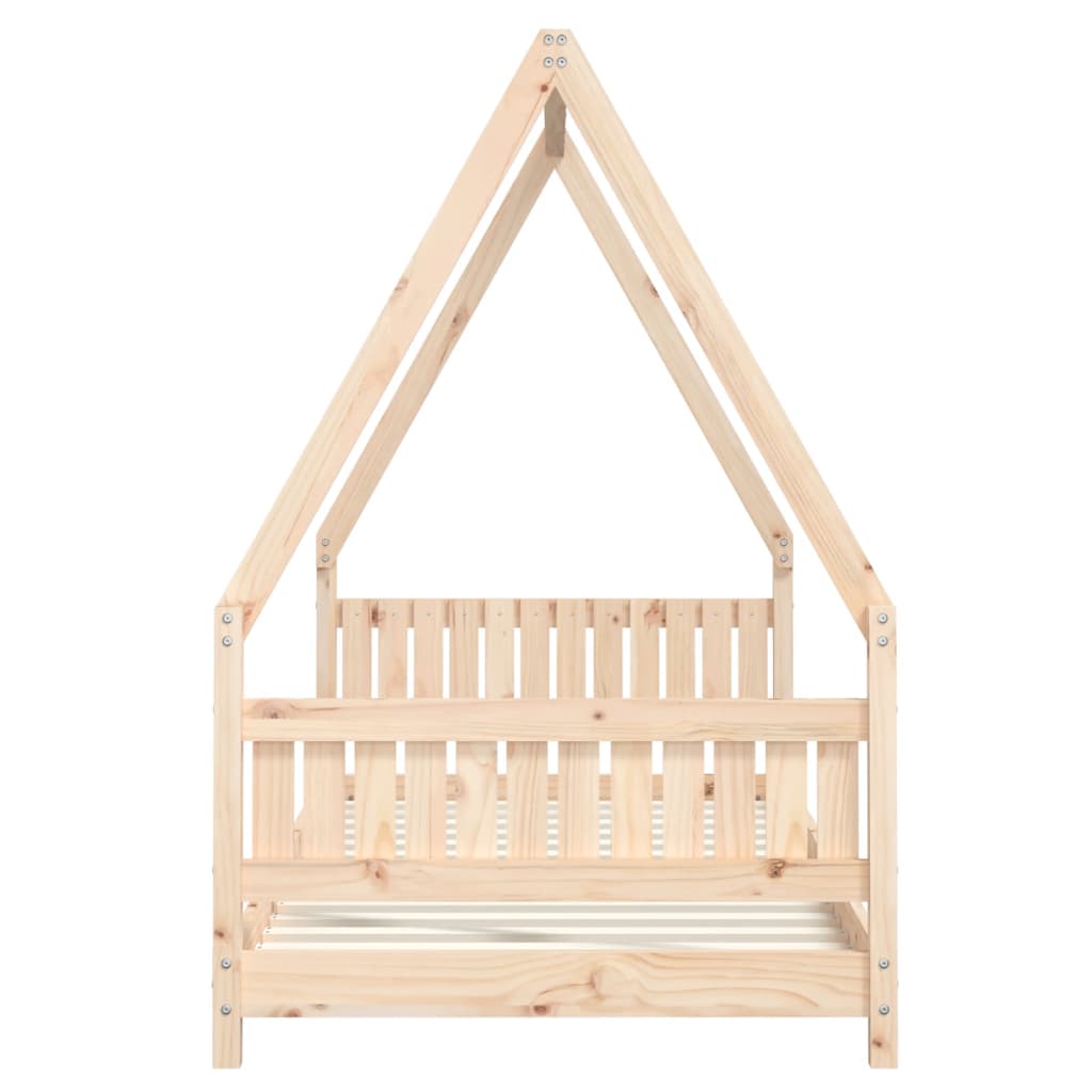 sengeramme til juniorseng 90x190 cm massivt fyrretræ