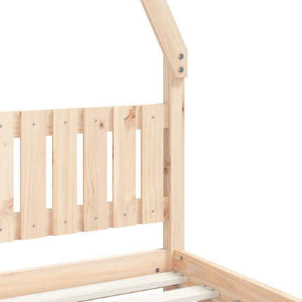 sengeramme til juniorseng 90x190 cm massivt fyrretræ