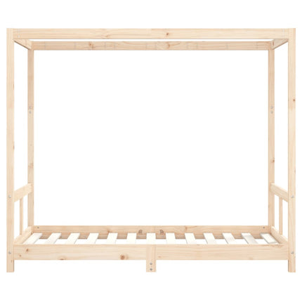 sengeramme til juniorseng 80x160 cm massivt fyrretræ