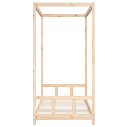 sengeramme til juniorseng 90x190 cm massivt fyrretræ