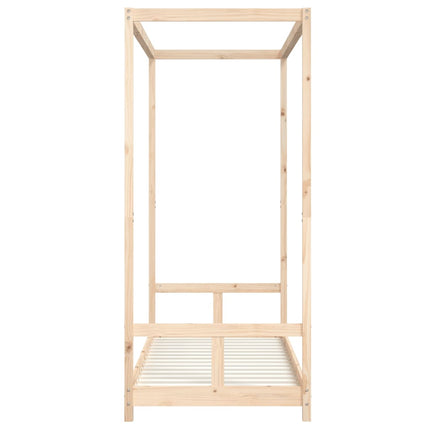 sengeramme til juniorseng 80x200 cm massivt fyrretræ