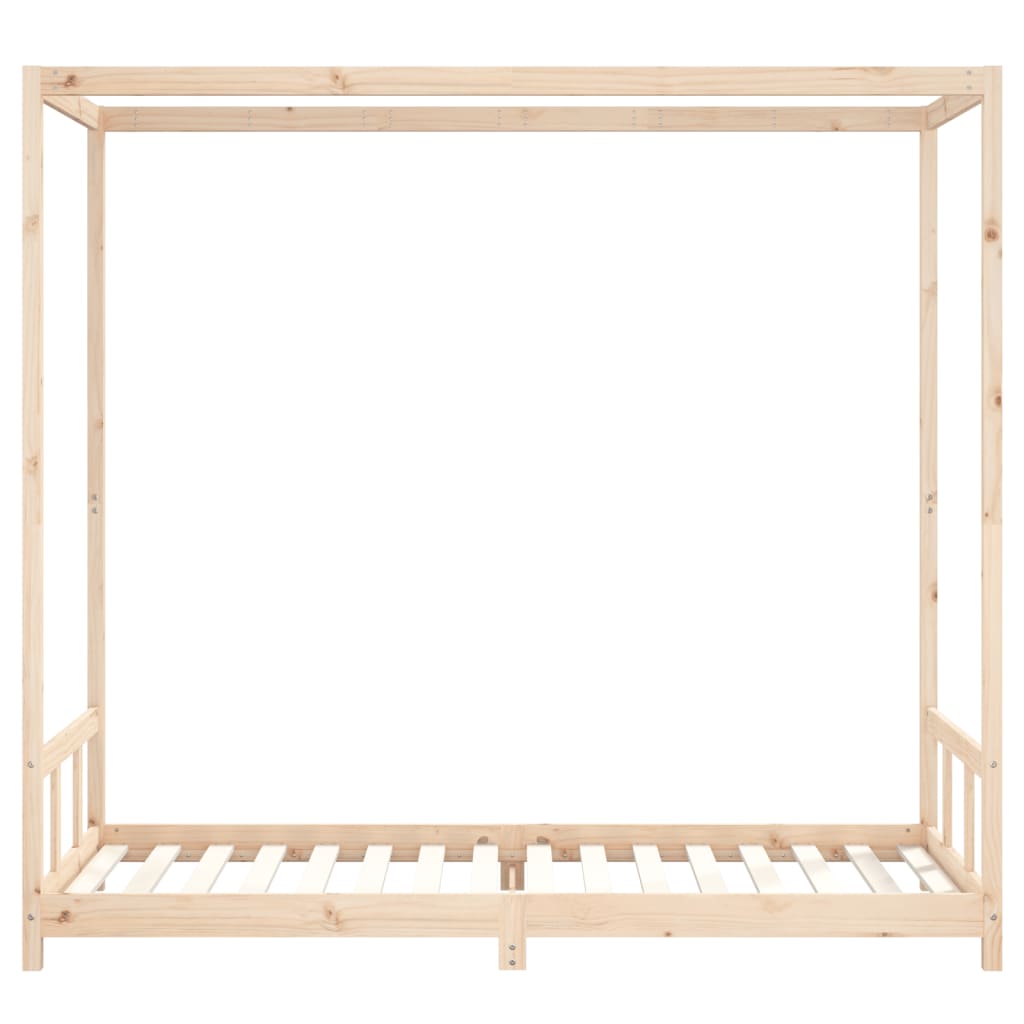 sengeramme til juniorseng 90x200 cm massivt fyrretræ
