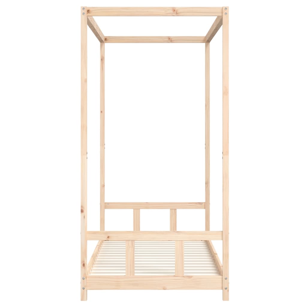 sengeramme til juniorseng 90x200 cm massivt fyrretræ