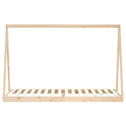 sengeramme til juniorseng 90x200 cm massivt fyrretræ