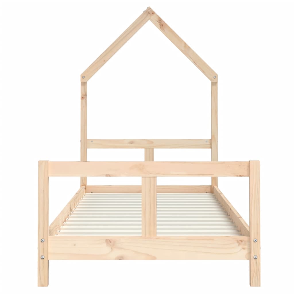 sengeramme til juniorseng 80x200 cm massivt fyrretræ