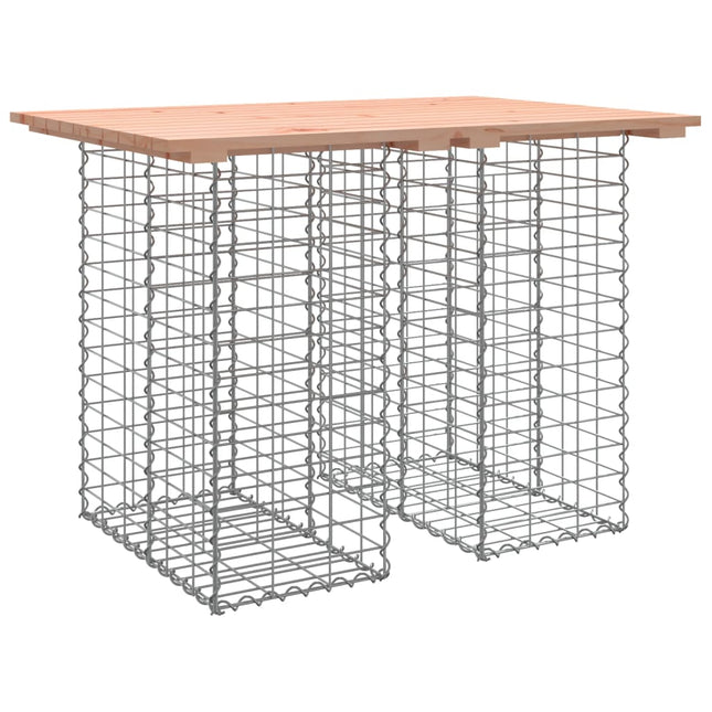 havebord gabiondesign 100x70x72 cm massivt træ Douglas