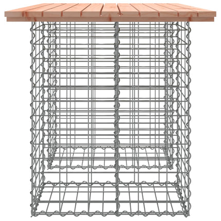 havebord gabiondesign 100x70x72 cm massivt træ Douglas