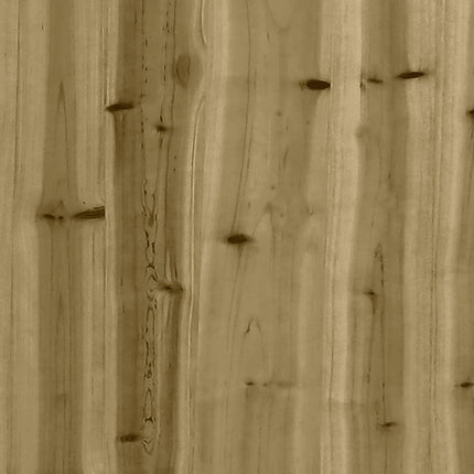 havebord gabiondesign 100x70x72 cm imprægneret fyrretræ
