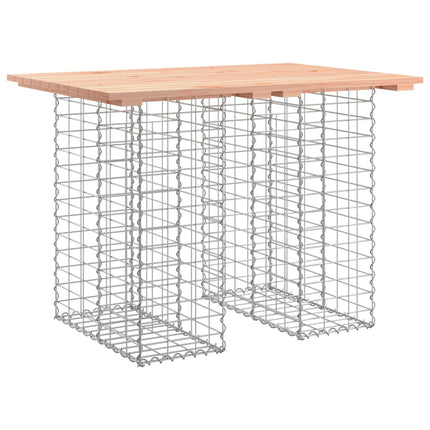 havebord gabiondesign 100x70x72 cm massivt træ Douglas
