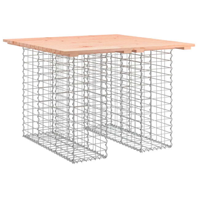 havebord gabiondesign 100x102x72 cm massivt træ Douglas