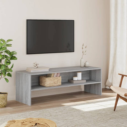 tv-bord 120x40x40 cm konstrueret træ grå sonoma-eg