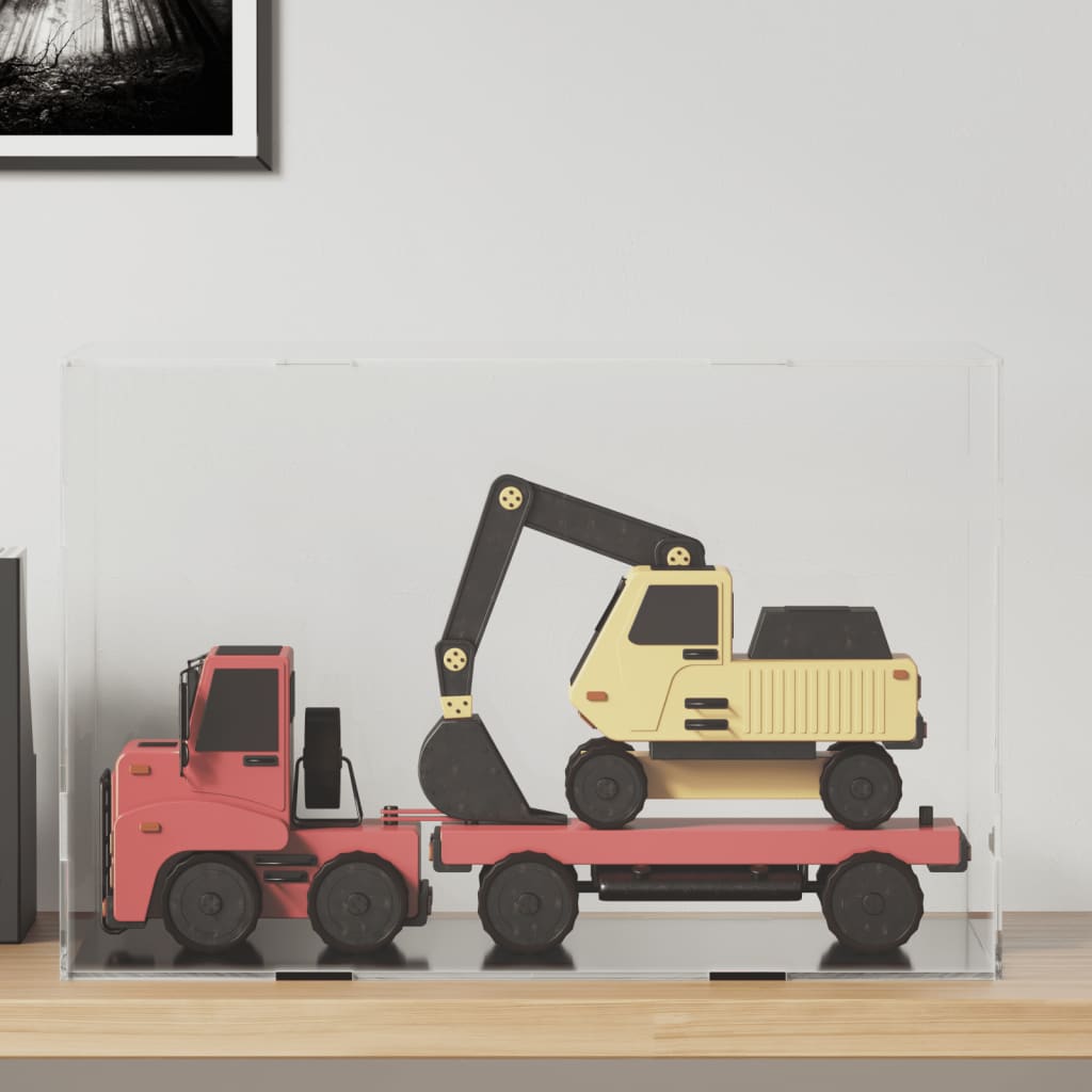 displaykasse transparent 56x36x37 cm akryl billede