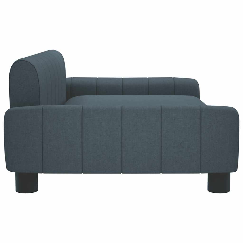 sofa til børn 90x53x30 cm stof mørkegrå