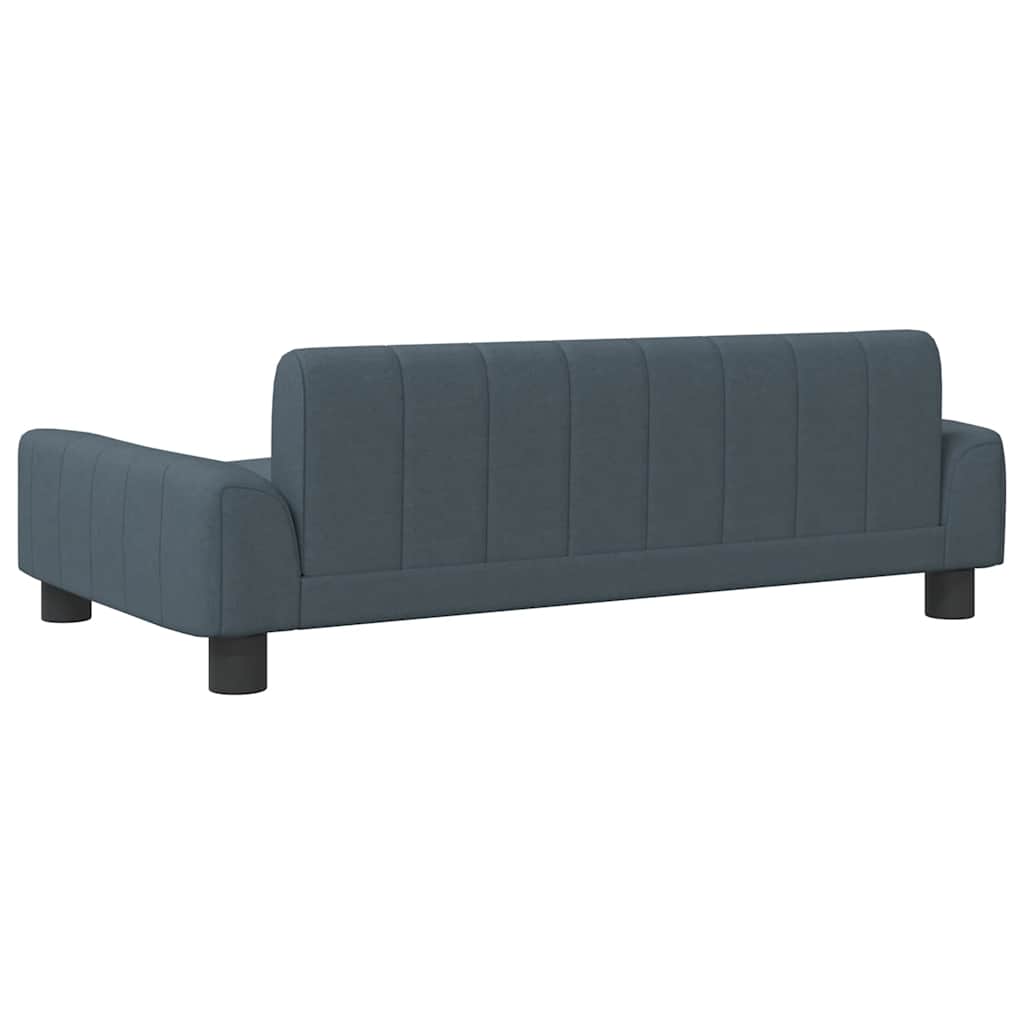 sofa til børn 90x53x30 cm stof mørkegrå