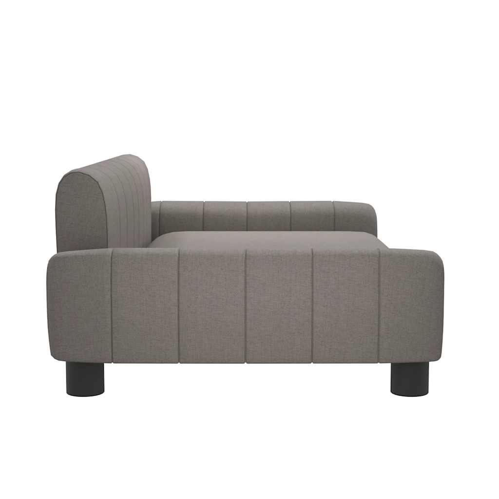 sofa til børn 90x53x30 cm stof gråbrun