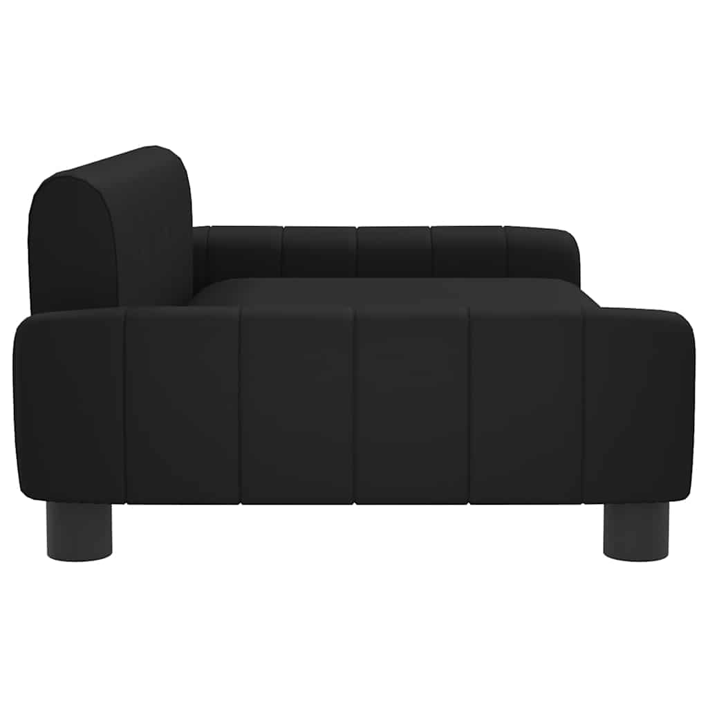 sofa til børn 90x53x30 cm kunstlæder sort