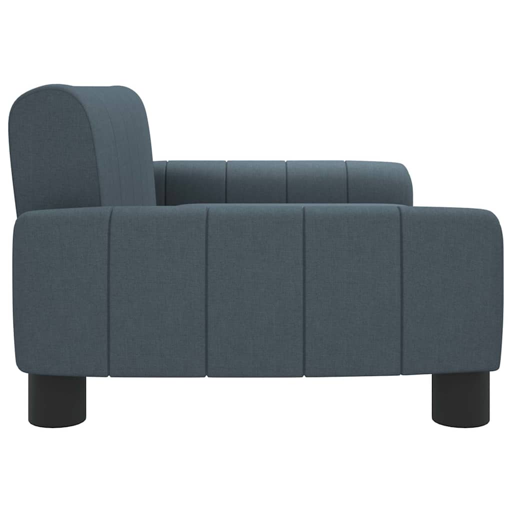 sofa til børn 70x45x30 cm stof mørkegrå