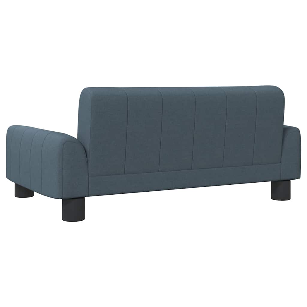 sofa til børn 70x45x30 cm stof mørkegrå