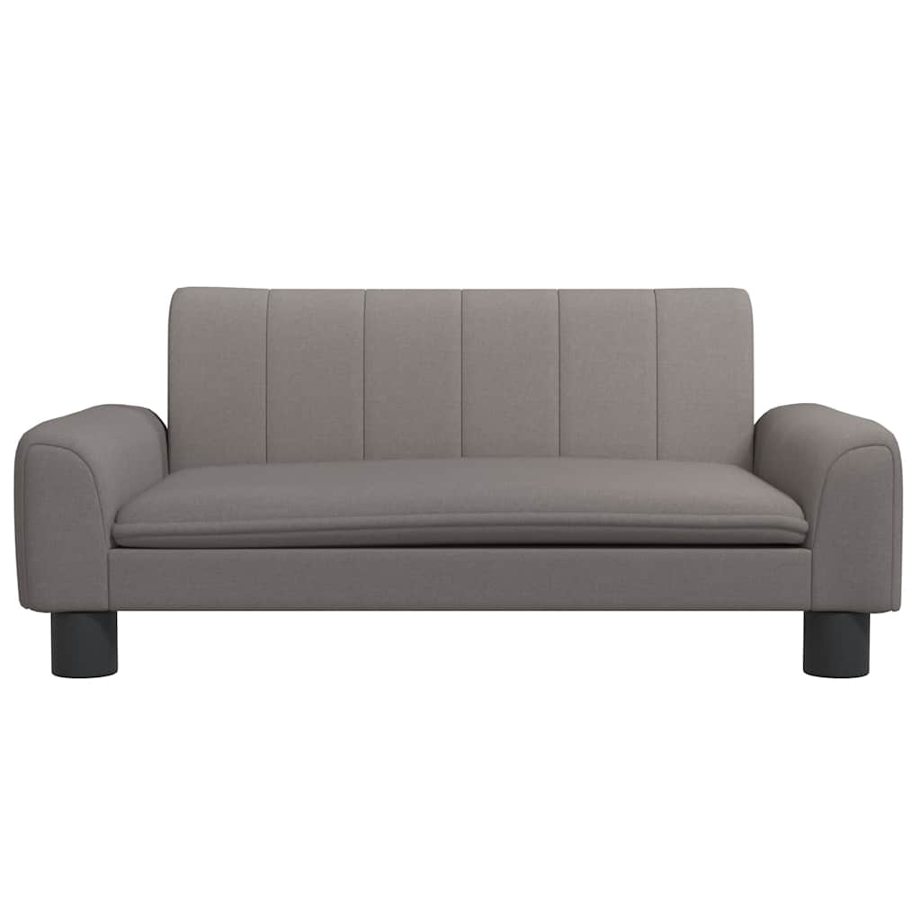 sofa til børn 70x45x30 cm stof gråbrun