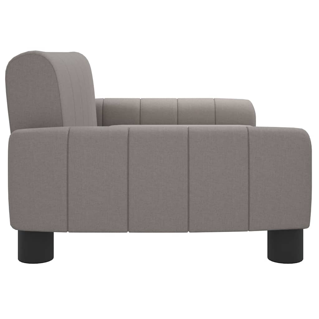 sofa til børn 70x45x30 cm stof gråbrun