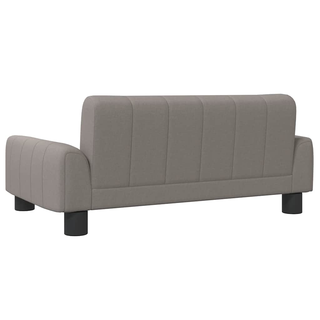 sofa til børn 70x45x30 cm stof gråbrun