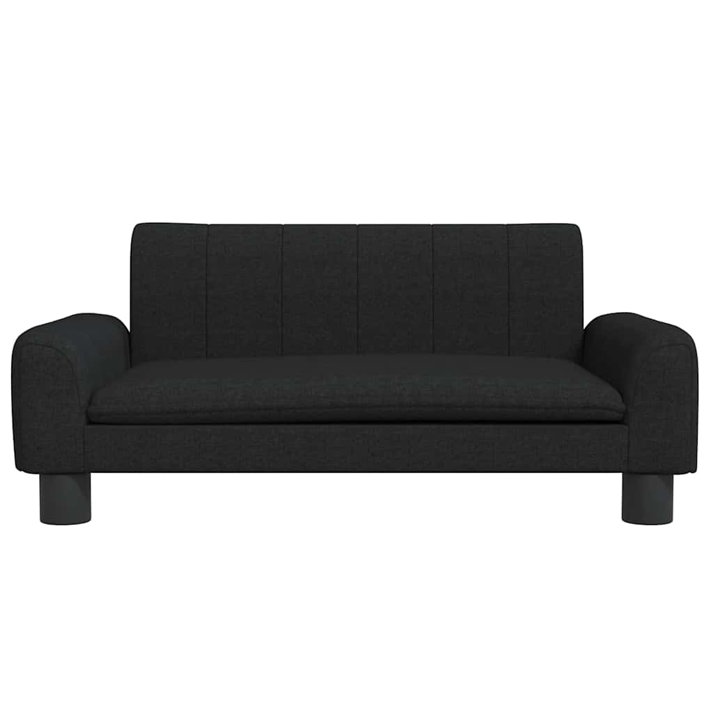 sofa til børn 70x45x30 cm stof sort