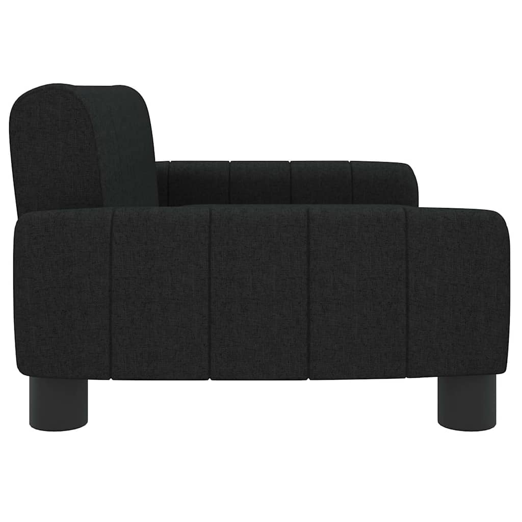 sofa til børn 70x45x30 cm stof sort