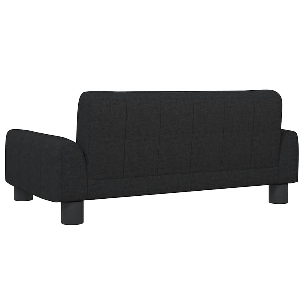 sofa til børn 70x45x30 cm stof sort