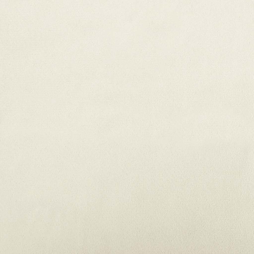 sofa til børn 80x45x30 cm velour cremefarvet