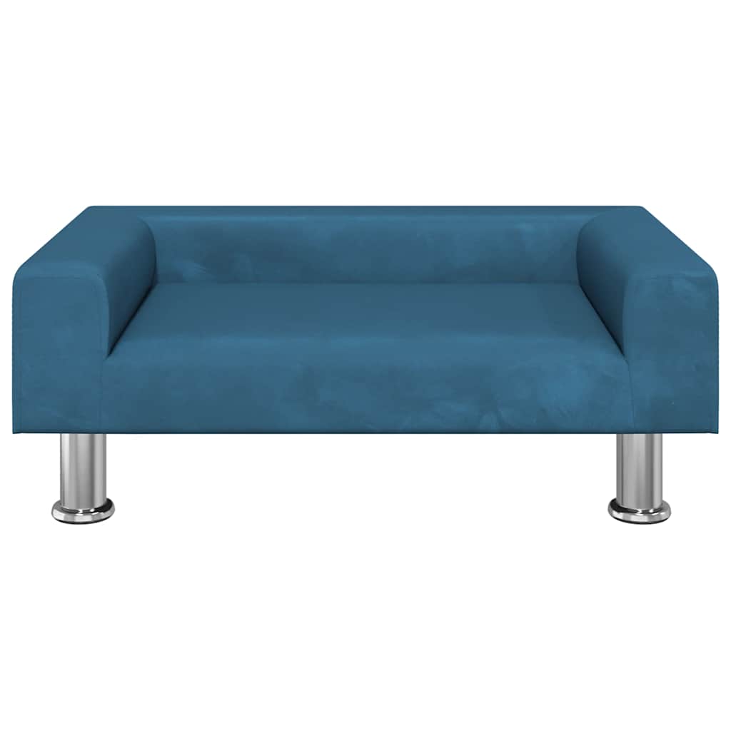 sofa til børn 70x45x26,5 cm fløjl blå