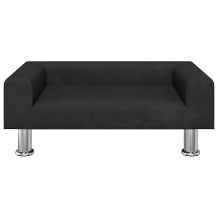 sofa til børn 70x45x26,5 cm fløjl sort
