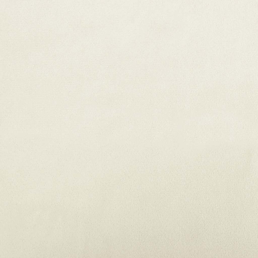 sofa til børn 70x45x26,5 cm fløjl cremefarvet