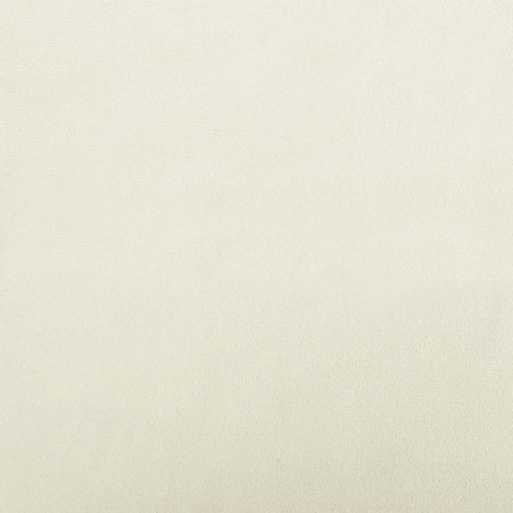 sofa til børn 50x40x26,5 cm fløjl cremefarvet