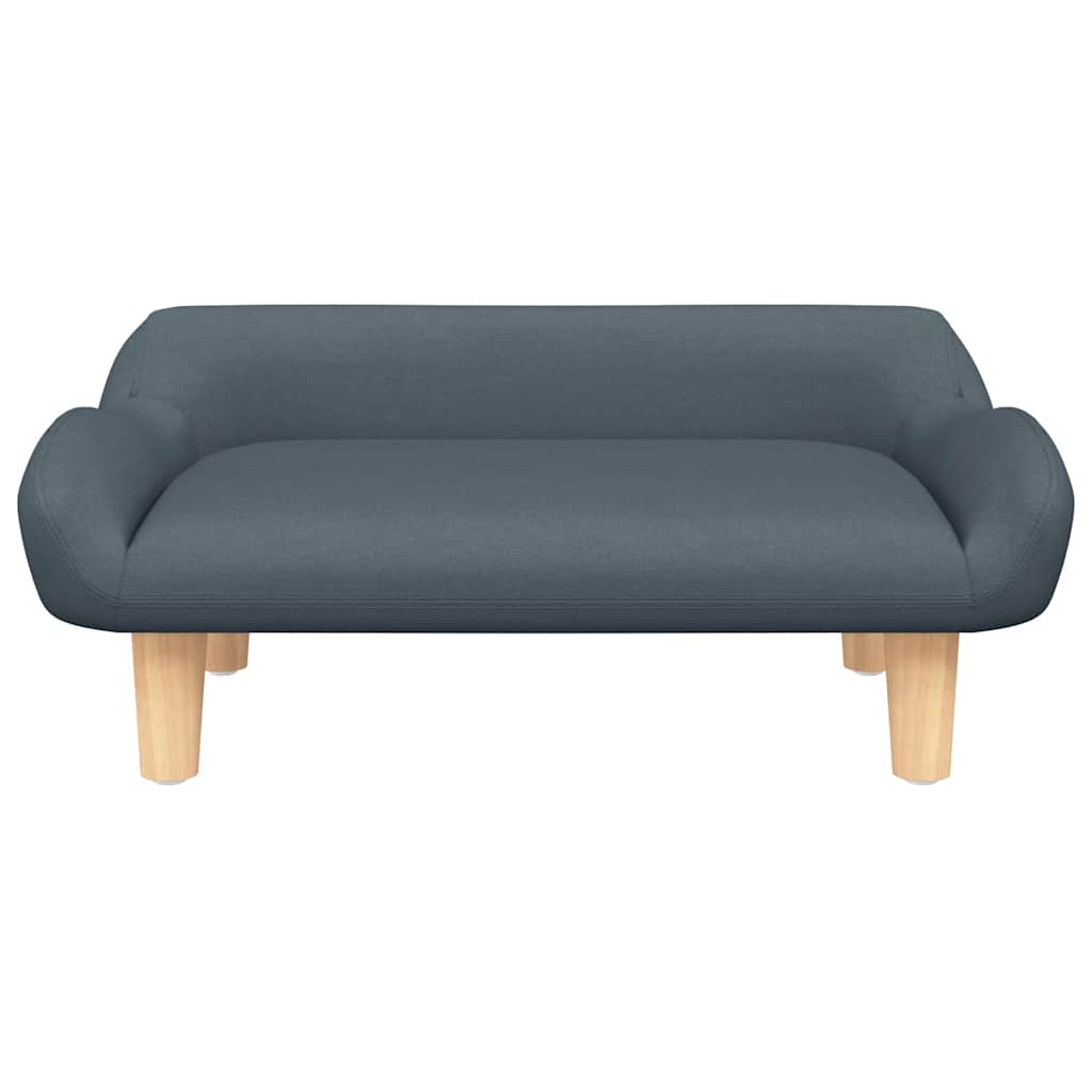 sofa til børn 70x40x24 cm stof mørkegrå