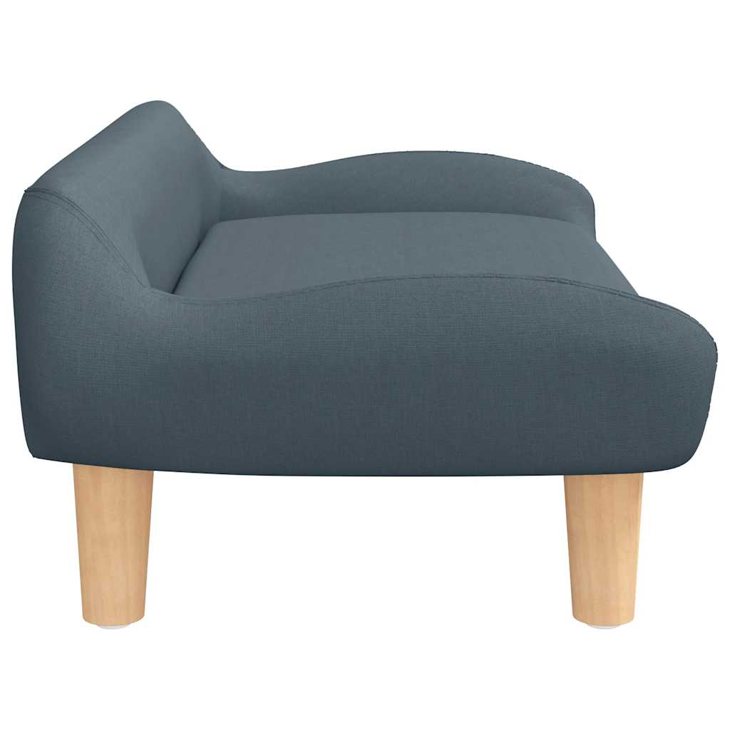sofa til børn 70x40x24 cm stof mørkegrå