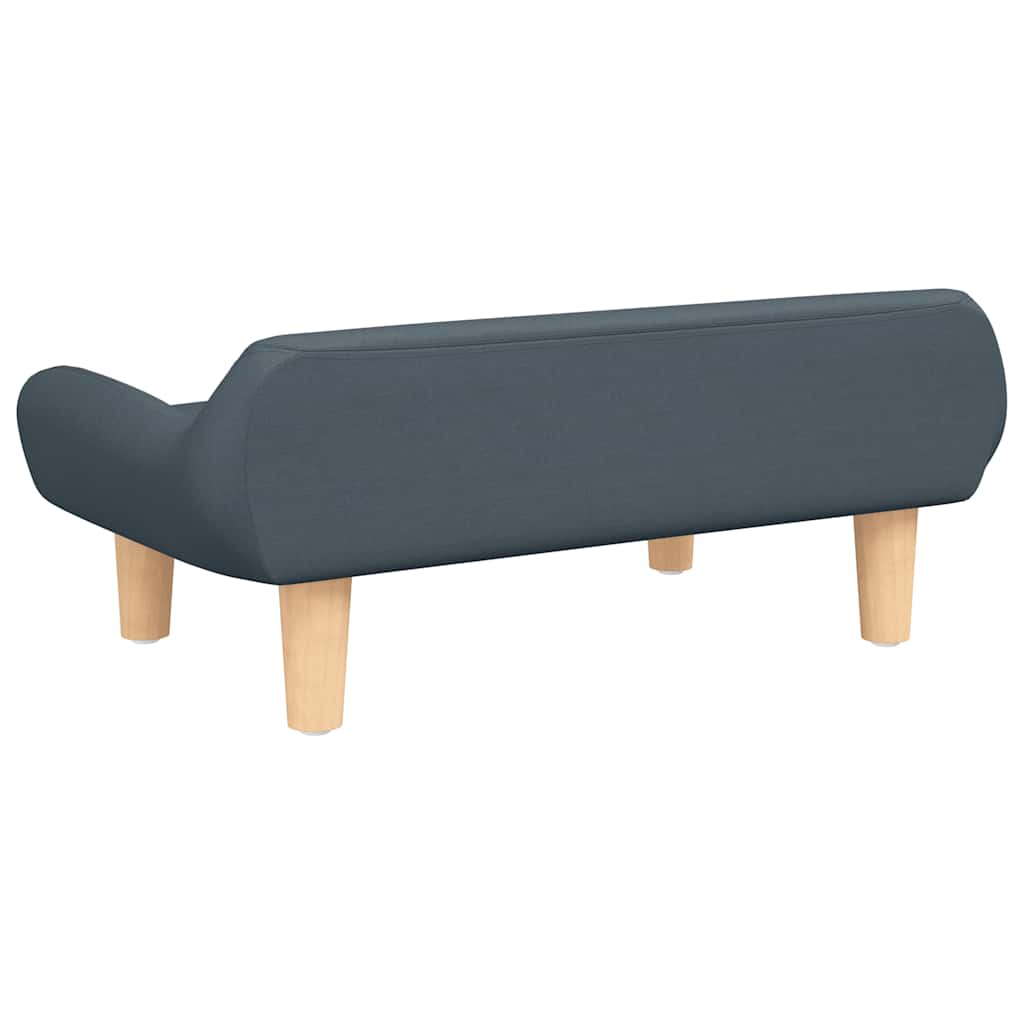 sofa til børn 70x40x24 cm stof mørkegrå