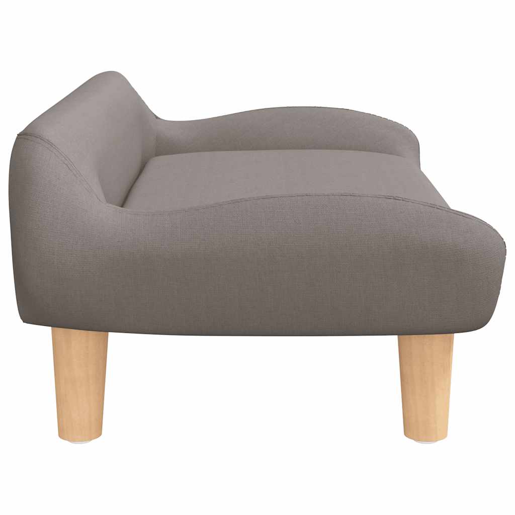 sofa til børn 70x40x24 cm stof gråbrun