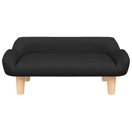 sofa til børn 70x40x24 cm stof sort